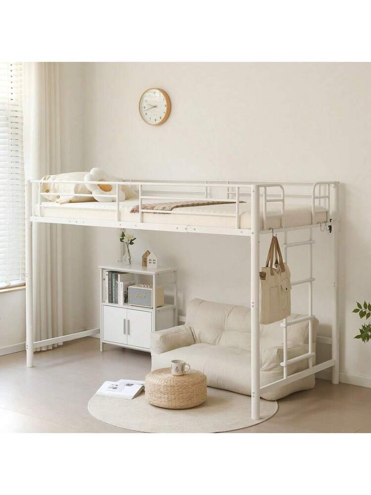 高さ140cm】ロフトベッド パイプベッド シングル 耐荷重150kg システム