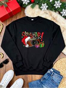 Women Sports Sweatshirts - Black - View 3