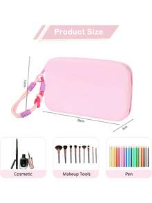 Tas Kosmetik Silikon Lucu Gaya INS, Kantong Penyimpanan Multifungsi, Dompet Ponsel & Koin, Tempat Kuas Makeup, Kantong Bawaan Portabel, Tas Penyimpanan Serbaguna, Tas Lipstik - MultiWarna - View 5