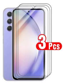 3片装高清钢化玻璃屏幕保护膜,易于安装,触控灵敏,安装后无气泡,保护隐私,防碎裂,防刮花,兼容三星Galaxy S20 FE/S24 FE/A54/A15/A05s/A06/A35/A54/A55/S23 FE/A16/A26/A36/A56/Galaxy S21/S22/S23/S24 Ultra/Galaxy S24/A07/A17/S25 Ultra/S25 Edge,9H硬度保护膜 - 無色 - 查看 47