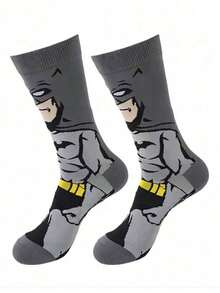 DC Comics 2Pairs Flashman Joker Super Cartoon Anime Socks Long Tube Socks For Men Christmas Halloween Novelty Funny Happy Crazy Socks - Multicolor - View 7