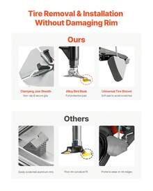 Cambiador de neumáticos eléctrico duradero Cambiador de neumáticos Equilibrador de neumáticos con eje de 18 - neumáticos con eje de 18 - Ver 4