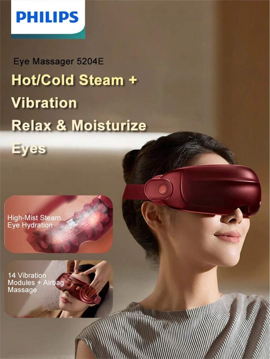 Philips Eye Massager 5204E Hot/Cold Steam + Vibration - Multicolor - View 1