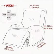 1-Seater Sofa Cover - Machine Washable, Easy Install Full Coverage Protector Against Pet Damage & Spills Dopamine Pink Sofa Cover | Single Chair Fit, Waterproof Anti-Pet Sofa Cover Pet-Friendly Sofa Dust Cover - Lạc đà - Xem 5
