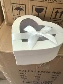 Bộ 4 hộp quà hình quả đào, hộp quà hình trái tim đựng hoa, hộp quà tặng, thích hợp cho Ngày Nhà giáo, Ngày của Mẹ, Ngày của Cha, Ngày Valentine, Giáng sinh (Có thể có sự khác biệt nhỏ về màu sắc giữa các lô sản phẩm màu hồng khác nhau, nhưng chất lượng vẫn không thay đổi) - Quyên góp tình yêu - Xem 17