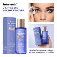 100ml Oil-Free Eye Makeup Remover, Gently Removes Stubborn Waterproof Mascara, Mild And Effective, Non-Greasy, Skin-Friendly Cleansing - Blue - View 1