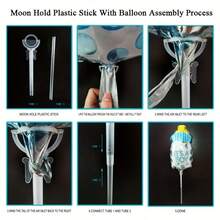 Party Balloon Accessories Set - Mini Hanging Rack And Cup Holder, Suitable For Weddings, Birthdays And General Use - Multicolor - View 9