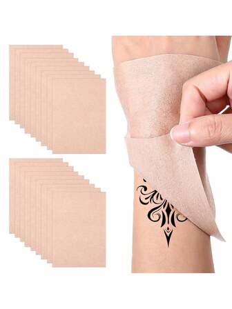 18 piezas Parche para cubrir tatuajes, cinta adhesiva impermeable para cubrir tatuajes, pegatinas ultra delgadas invisibles para cubrir tatuajes, cinta transpirable a prueba de sudor para cubrir cicatrices y manchas de tatuajes