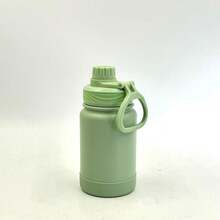 1 pieza Botella de agua aislada de acero inoxidable de 400ml, termo de doble pared a prueba de fugas, ideal para actividades al aire libre, taza térmica, botella, adecuada para viajes, gimnasio, actividades al aire regalos - 400 ml - Ver 15