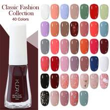 KUDAN 2瓶10毫升水性指甲油套装，快干、持久、免烤、可撕拉、淡香型、红粉色闪粉指甲油，适合居家美甲DIY和美甲沙龙美甲用品。 - 彩色 - 查看 4