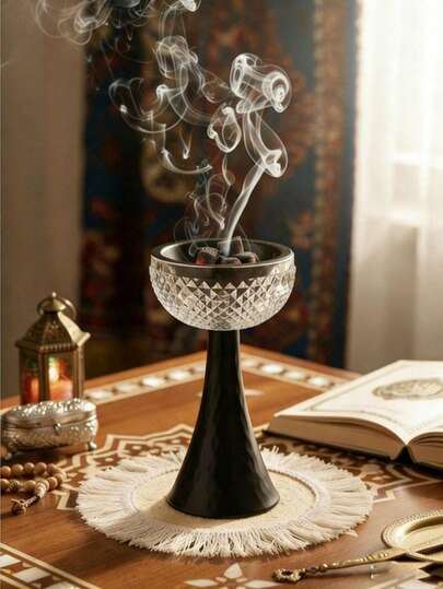 1Pc/1Set Simple Metal Incense Burner, Modern Minimalist Style Creative Incense Holder. Use In Home Decor, Bedrooms, Living Rooms (As Centerpieces), Offices, Yoga Floors, And Parties To Create An Elegant Atmosphere. It Can Also Be Used For Temple Decoration