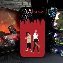 Funda de Teléfono Negra a Prueba de Golpes de Shaun of The Dead para Modelos de  de 11 a 16 Pro Max, con Protección de Lente de Cámara y Diseño Resistente a Caídas - Mezcla de colores - Ver 6