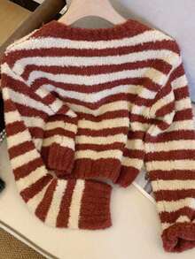 Women Cardigans - Red - View 2