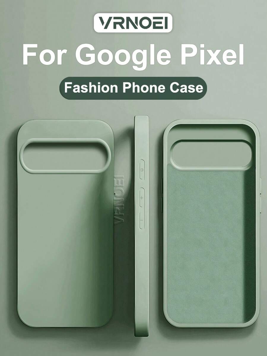 VRNOEI Fashionable Original Phone Case, Compatible With Google Pixel 9/8/10 Pro XL, Pixel 10/9/8/6/7 Pro/6A/7A/8A, Shock-Absorbing Soft Case - Light Green - View 1