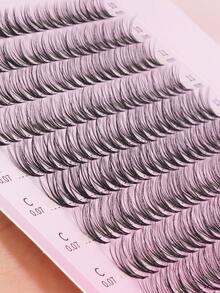 MAANGE Bộ 200/220/400 sợi mi giả, độ dày 10D/20D/30D/40D/60D, tự nhiên và mềm mại, mi giả tự làm, độ dài hỗn hợp 10-14mm, mi giả 3D mềm mại như lông chồn, dụng cụ trang điểm hàng ngày và khi đi du lịch. - C - Xem 11