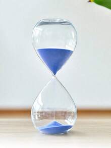 Cronômetro de 5 minutos, vidro transparente, várias opções de areia fina colorida, decoração de mesa para sala de estar, quarto, escritório e sala de estudos.