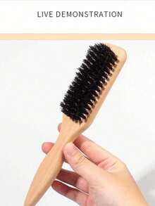 1pc Smooth Tail Comb, Suitable For Creating Sleek Ponytails, Smoothing Flyaways, Styling Frizzy Hair, Controlling Hairline - Wide Tooth Comb, Can Be Used For Parting And Sectioning, Hair Styling Tool - Multicolor - View 3