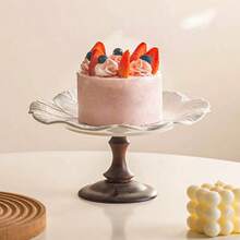 1pc Ceramic Fruit Plate, Salad Bowl, French Dessert Pudding Bowl, Candy Snack Tray, Tea Plate For Afternoon Tea - White - View 3