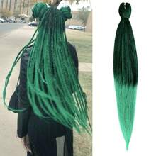 Braiding Hair Pre Stretched 26Inch Pre-Stretched Braiding Hair EZ Braid Yaki Texture Nthetic Hair Extensions For Crochet Box Braids - Multicolor - View 36