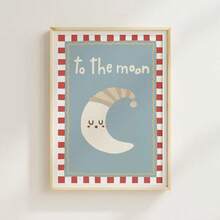 Sun Moon Stars Wall Art Set Of 3 Prints, Gender Neutral Wall Art, Celestial Room Decor, Minimalist Poster Room Artwork, Home Decor Living Room, Wall Decor, No Frame - Multicolor - View 4