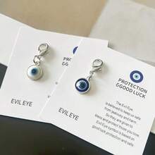 Evil Eye Talisman Keychain Pendant - Unisex Lucky Accessory, Unique Encouragement Message Pocket Hug Card, Suitable For Birthdays, Weddings, Valentine's Day, And Graduation Anniversaries - Multicolor - View 6