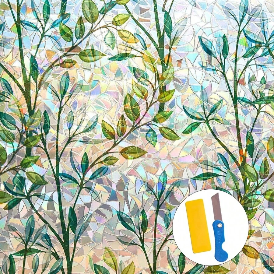 Película Espejo Privacidad Para Ventana Antirayas 60cmx5m - Verde - Ver 1