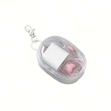 1 Transparent Multi-Purpose Data Cable Storage Bag With Hook Design, Portable Storage For Headphones When Traveling, Suitable For Travel - 彩色 - 查看 5