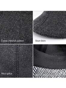 D EXCEED 1920s Men's Vintage Costume Accessories Set – Beret Hat, Y-Back Suspenders – For Vintage Parties, Cosplay Activities, Stage Performances, Theme Parties, New Year's Gift - Multicolor - View 11