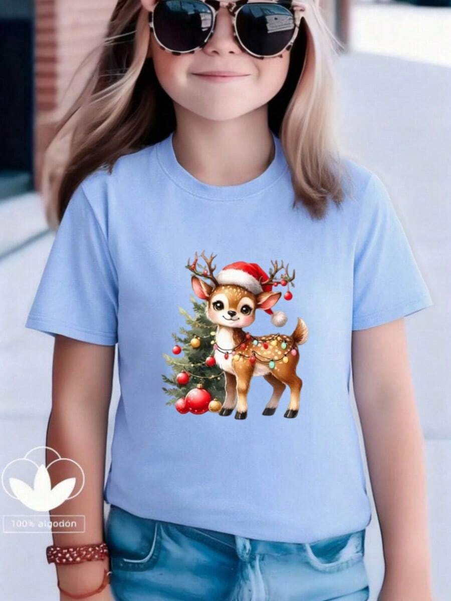 Young Girls T-Shirts - Blue - View 1