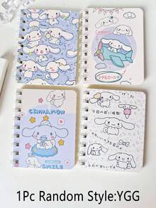 Sanrio 1/4 Kuromi A5 Spiral Notebook - Cute Cartoon Design, Matte Surface, Minimalist Office Diary, Suitable For Daily Use And Back To School Supplies (Partial Quantity Random) - Multicolor - View 16