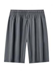 Bộ 5 quần short thể thao nam dáng rộng, nhanh khô, có sọc phản quang, kèm túi, khóa kéo và dây rút ở eo, thích hợp cho tập thể dục, chạy bộ và các hoạt động ngoài trời mùa hè. - Nhiều màu - Xem 5