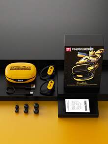 Transformers Bluetooth Earbuds, Charging Case With Wireless Charging, Battery Indicator, Cool Color Options, Bumblebee, Ultra-Clear Sound Quality, Long Battery Life, Comfortable And Stable Silicone Ear Hooks, Make A Great Holiday Gift. - Multicolor - View 14