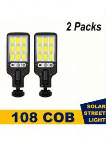 1/2/4/6/8pcs 8000W Solar LED Lights, Waterproof Outdoor Wall Lamp With Adjustable Motion Sensor And Remote Control - No Battery Needed, Suitable For Garden, House, Yard, Garage Lighting - Black - View 13