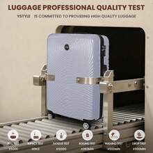 YSTYLE 3/5 Piece Hardside Luggage Set (12, 18, 20, 24, 28 Inch), With Scratch-Resistant And Impact-Resistant ABS Shells, Spacious Design And Four 360-Degree Spinner Wheels