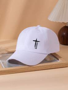 1pc Men's Cross Print Baseball Cap, Geometric Pattern Men's Trucker Hat, Suitable For Daily Life And Outdoor Leisure Sports - Multicolor - View 12