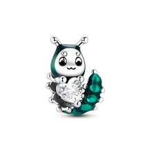 New S925 Silver Cartoon Charm Bead Pendant, Suitable For Original DIY Bracelet, Women's Birthday Engagement Fashion Jewelry Gift