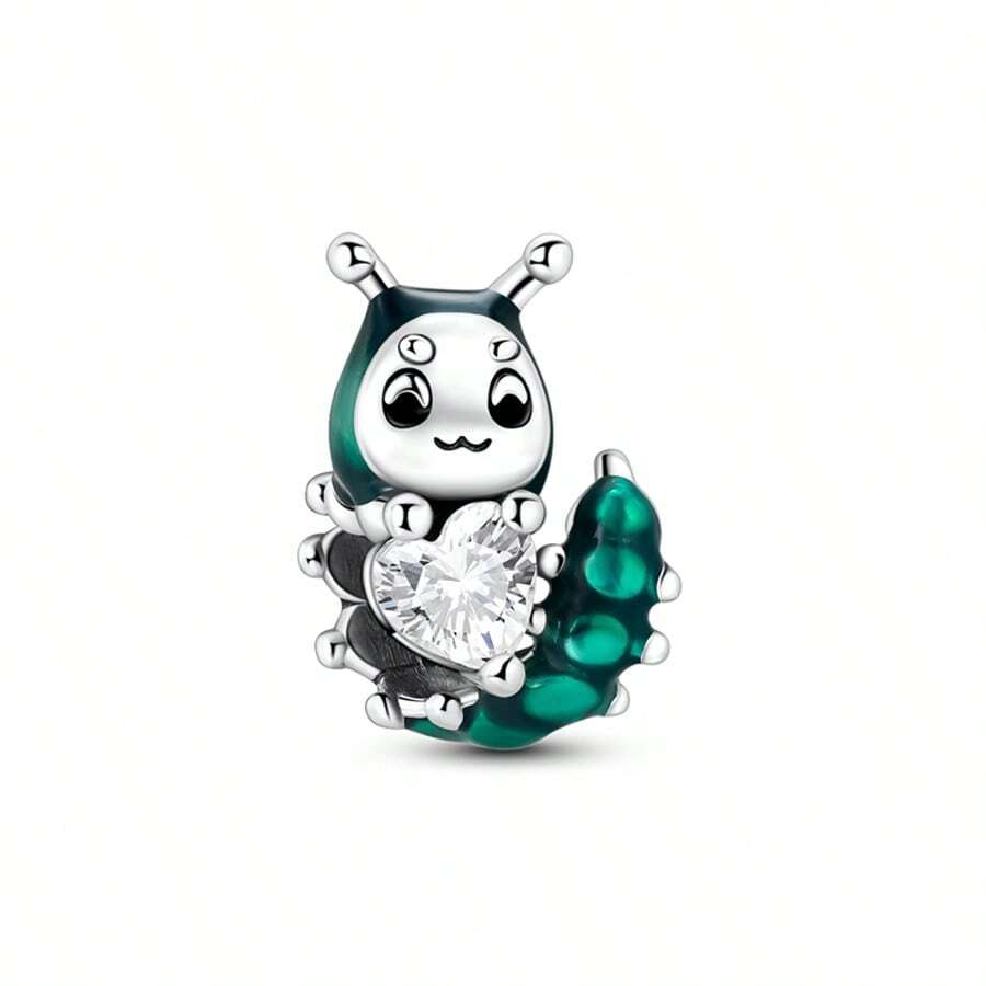 New S925 Silver Cartoon Charm Bead Pendant, Suitable For Original DIY Bracelet, Women's Birthday Engagement Fashion Jewelry Gift