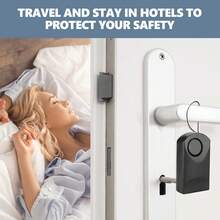 Yosoo Gear Alarma de la Manija de la Puerta, Sensor de Puertaáctil Portátil de 120 DB Sensoráctil de Toque Anti Vibración Gathes - 1 - Ver 3