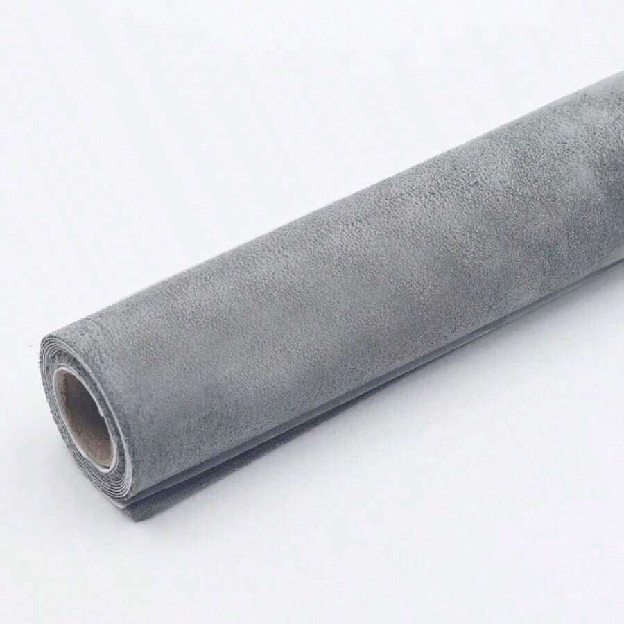 Alcantara Style Self Adhesive Car Interior Vinyl Wrap Faux Suede Fabric - Grey - View 1