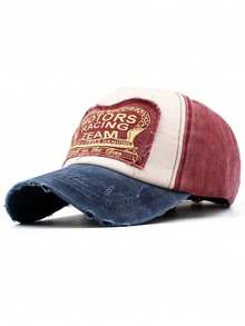 1 قطعة قبعة بيسبول قابلة للتعديل بطراز مهترئ وقديم، قبعة هيب هوب مناسبة للرجال والنساء للاستخدام الخارجي في فصلي الخريف والصيف، قبعة كاجوال - متعدد الألوان - مشاهدة 7