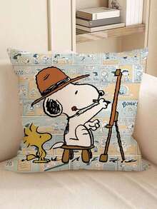 史努比卡通动漫抱枕，宿舍装饰，卧室床头板，客厅沙发靠垫，抱枕，房间靠垫，学生节礼物，史努比卡通动漫抱枕套，可爱抱枕，卡通靠垫，沙发靠垫套，家居抱枕，客厅沙发靠背，装饰性方形床头抱枕，生日派对装饰品，聚会时赠送亲朋好友的小礼物 - 彩色 - 查看 8