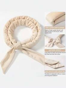 4 piezas de rizadores de cabello sin calor, se pueden usar para dormir sin calentamiento, envueltos en cinta súper suave para cabello largo, incluye ligas y clips para el cabello, adecuado para todo tipo de cabello, se puede usar durante la noche. - Rosa - Ver 4