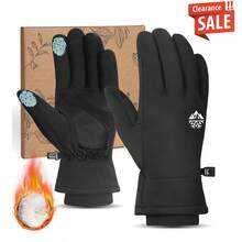 RIGWARL Medium Thick Winter Gloves For Men & Women, Suitable For Cold Weather, Unisex Touchscreen Gloves With Warm Thermal Lined, Driving Gloves, Running Gloves, Great Gift For Winter - Black - View 3