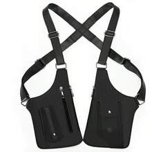Vest Backpack Outdoor Vest Bag 2025 Brand New Sports Casual Backpack Cool And Fashionable Chest Bag - Black - View 2