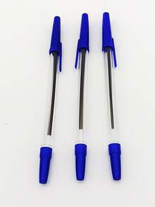 10支/50支装圆珠笔，红色、黑色、蓝色，书写用品，学生用品，油性圆珠笔，适合办公书写，返校文具，学校用品 - 彩色 - 查看 5