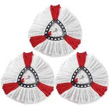 1/2/3/4pcs Replacement Mop Heads, Compatible With /O-Cedar EasyWring Spin Mop 1 Bucket System, Easy To Assemble, Washable And Reusable Mop Refill Pads, Suitable For Kitchen, Bathroom Cleaning Tools, Christmas, Halloween, New Year - Red - View 11