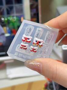 中国新年吉祥卡通头套、舞狮美甲模具、招财袋、中国结雕刻硅胶模具