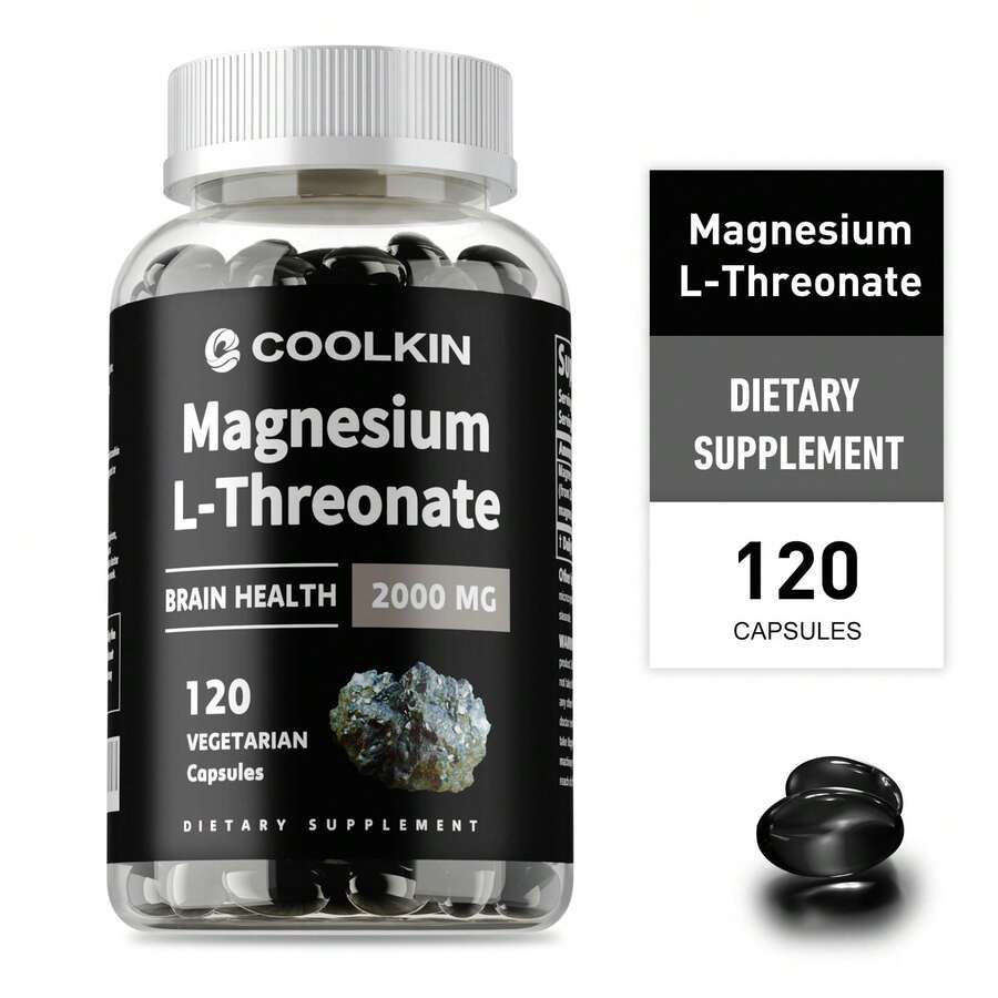 XEMENRY Magnesium L-Threonate 2000mg - Memory And Focus, Cognitive Function Support, Nootropic Brain Booster, Improves Sleep Quality - 120pcs - 120粒膠囊 - 查看 1