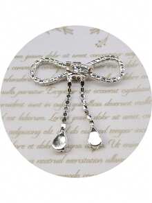 1 Summer Wedding Stylish Shiny Alloy Bow Brooch