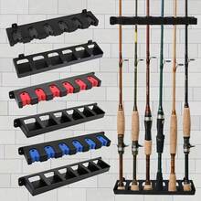 Rak Dinding Joran Pancing Hitam yang Mudah Dipasang, Kotak Penyimpanan Pegangan Busa Kepadatan Tinggi, Kokoh dan Tahan Lama, Dapat Menampung 6 Joran Pancing, Cocok untuk Luar Ruangan, Rumah, Garasi, Desain Multi-Slot, Penyimpanan Mudah, Hemat Ruang, Cocok untuk Berbagai Joran Pancing, Dudukan Joran Pancing, Memperindah Area Memancing - MultiWarna - View 2